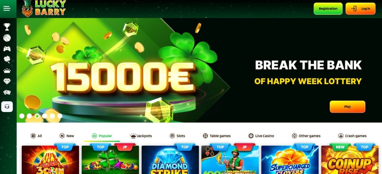 Lucky Barry Casino — Slots, Jackpots & Live Tables